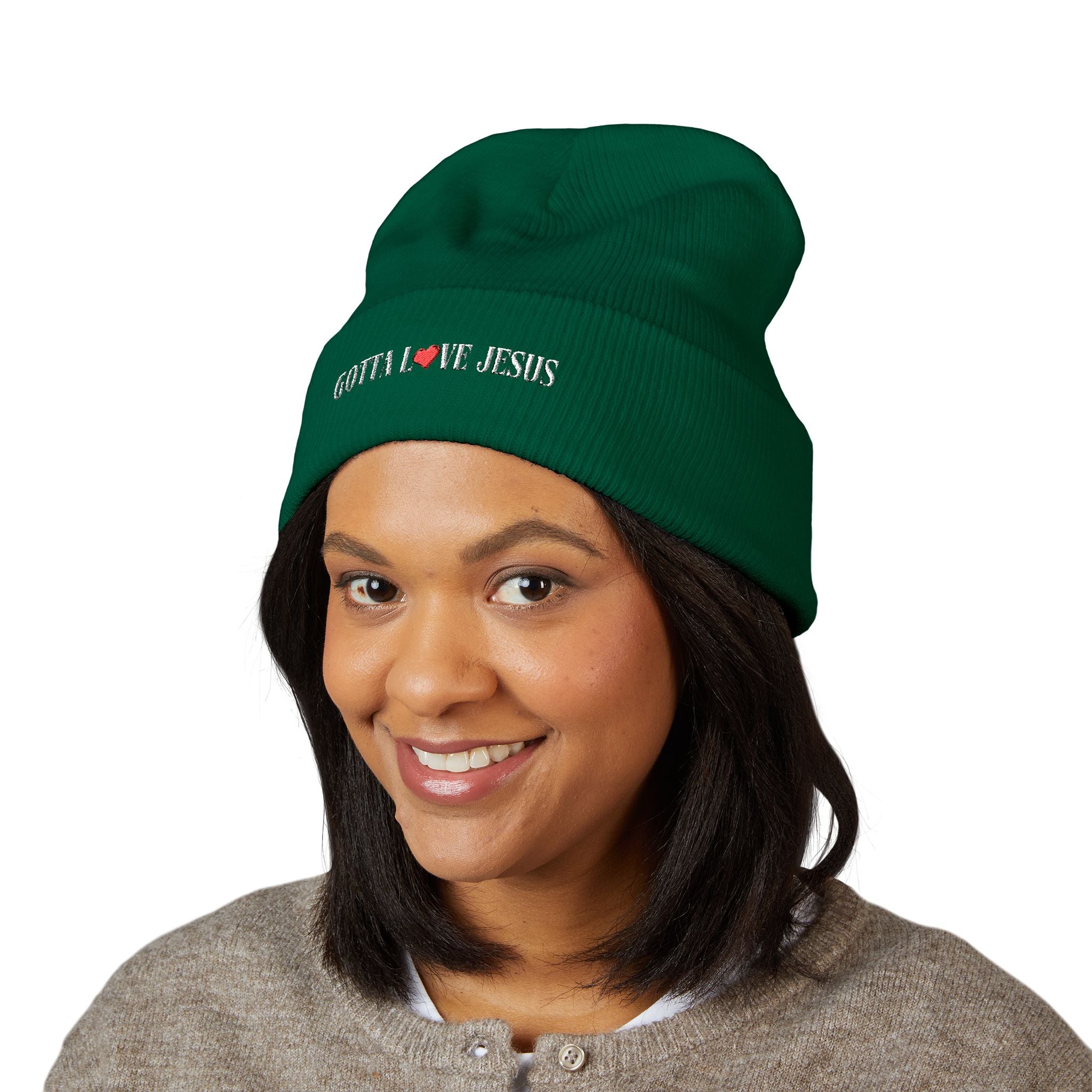 "Gotta Love Jesus" Classic Cuffed Beanie