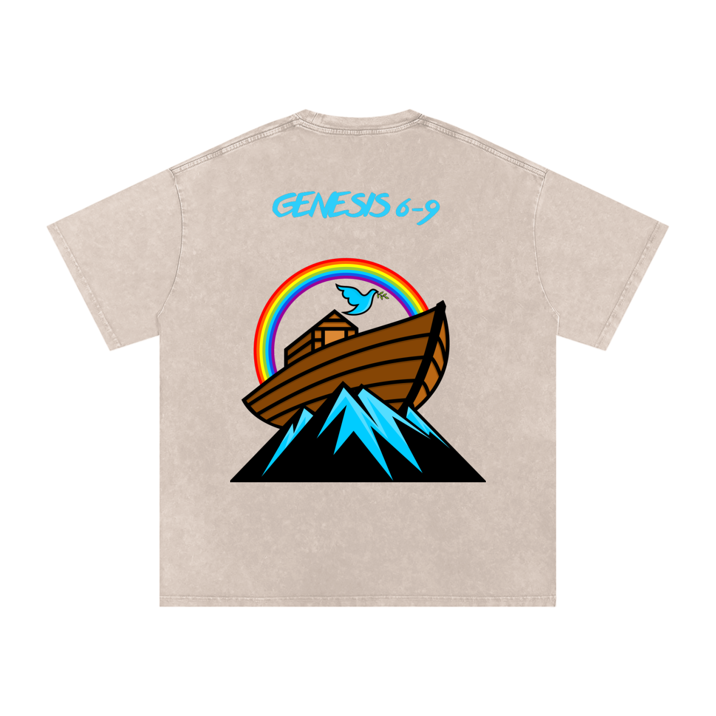 The "Noah's Ark' Washed Oversize Tee
