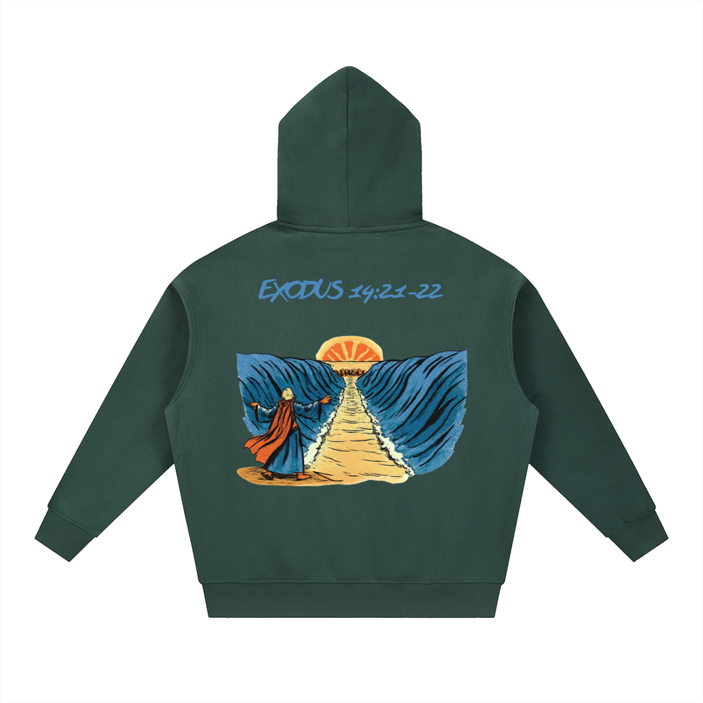The "Parting of the Sea" (Exodus 14:21-22) Heavyweight Zip-up