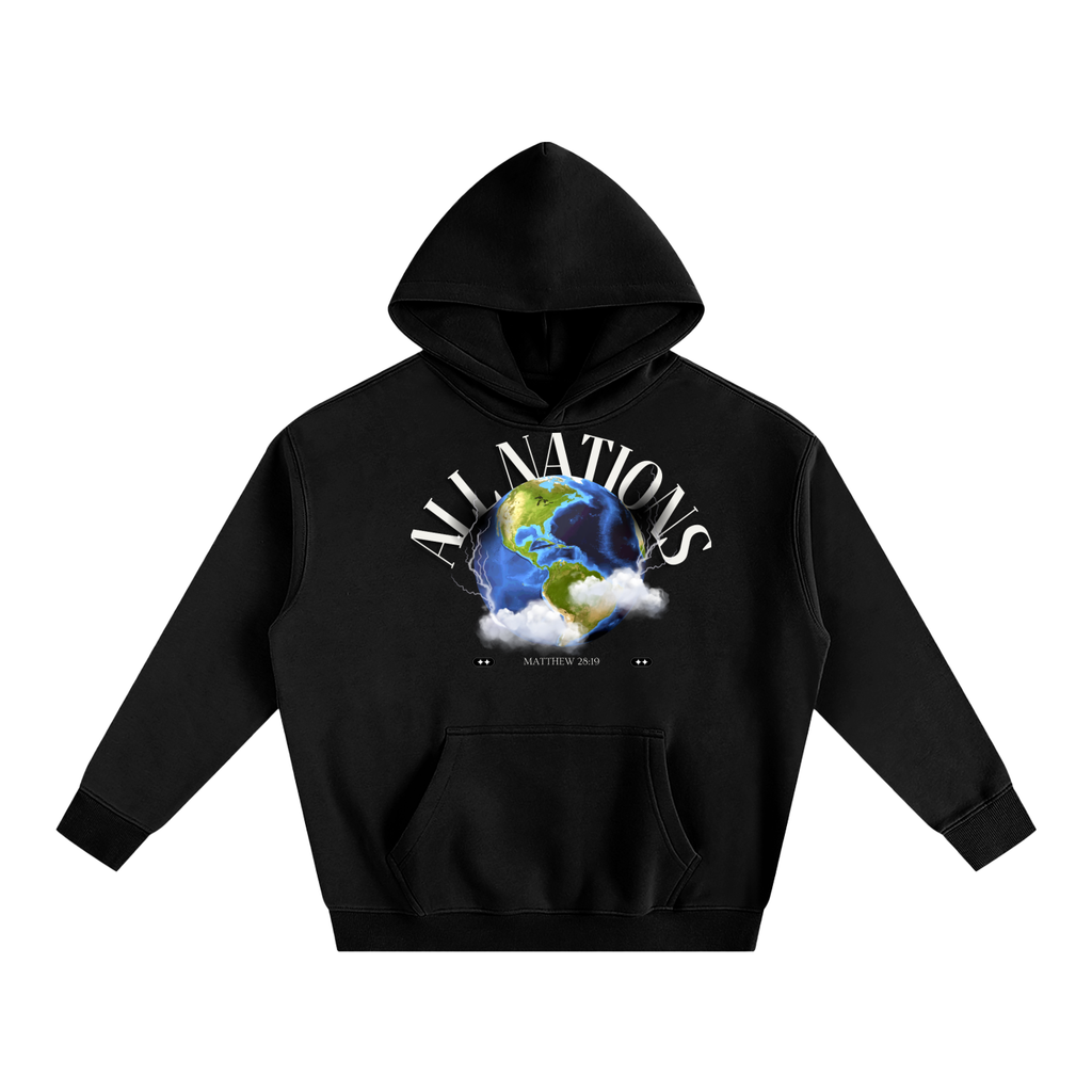 "All Nations" Oversize Fleeced Hoodie