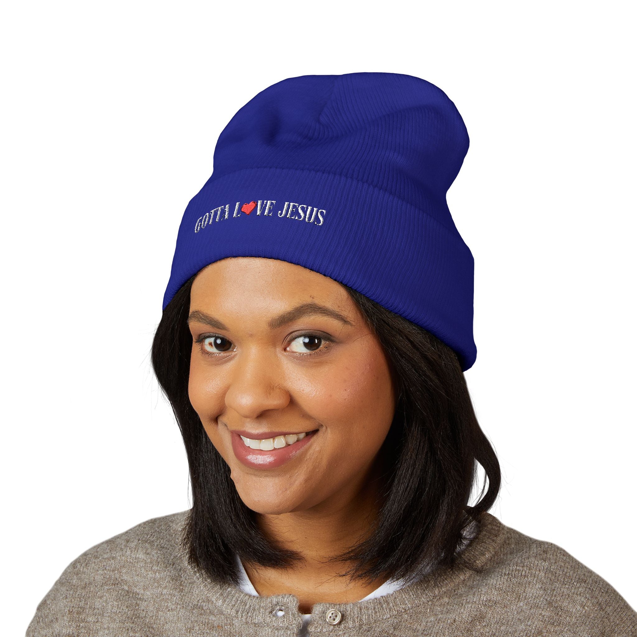 "Gotta Love Jesus" Classic Cuffed Beanie