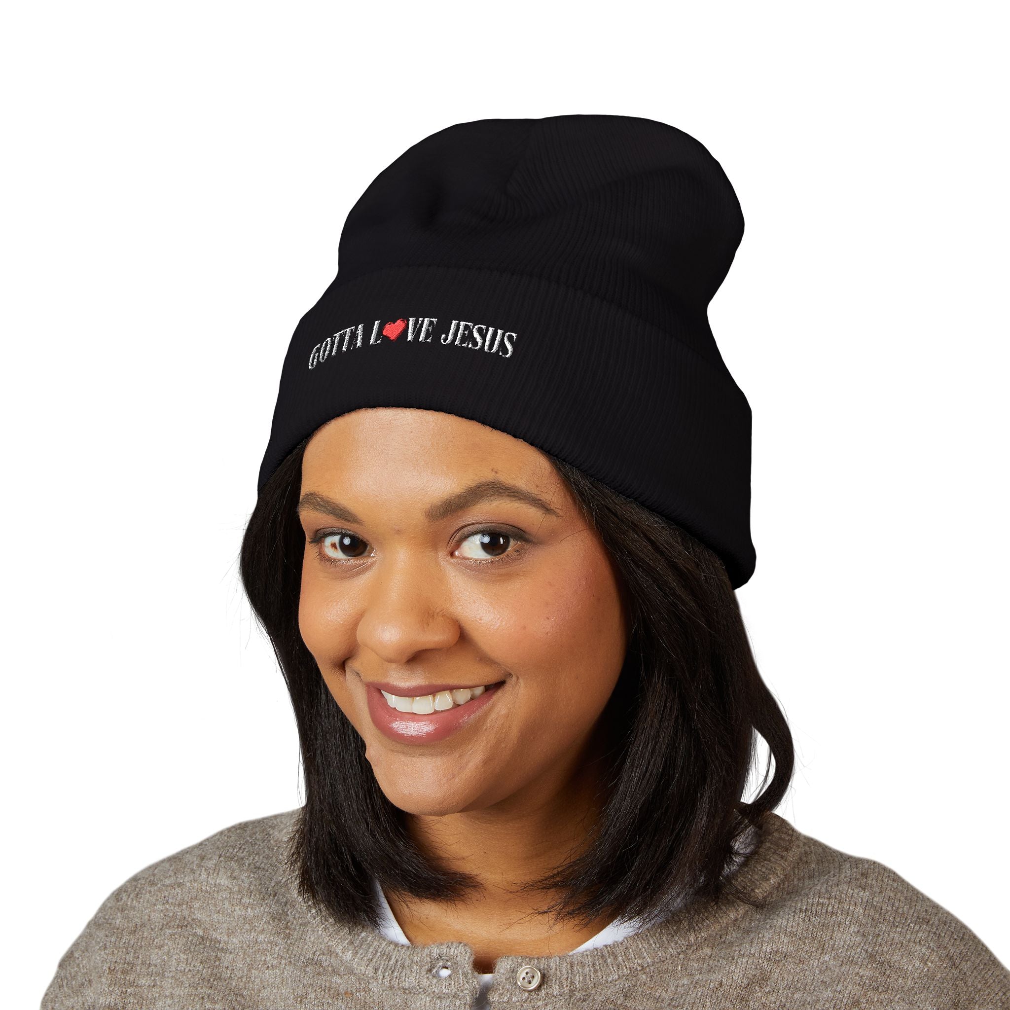 "Gotta Love Jesus" Classic Cuffed Beanie