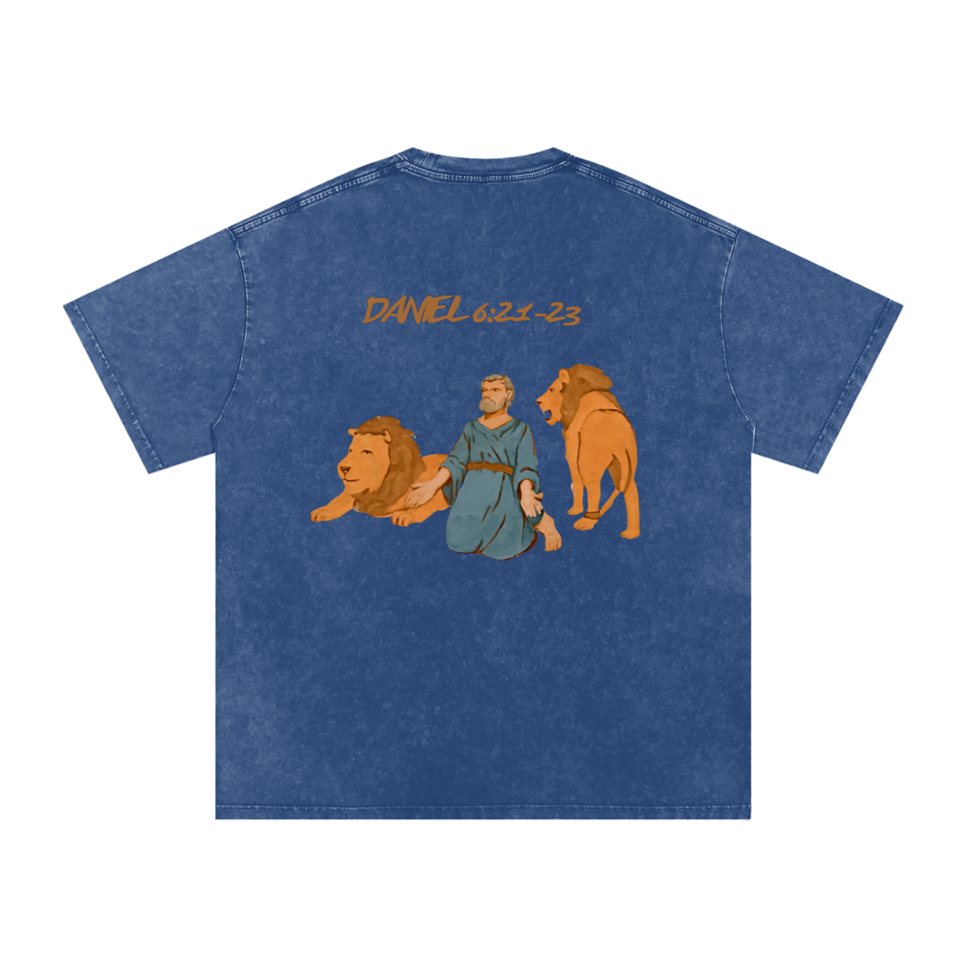 The "My God Sent His Angel" (Daniel 6:21-23) Washed Oversized T-Shirt